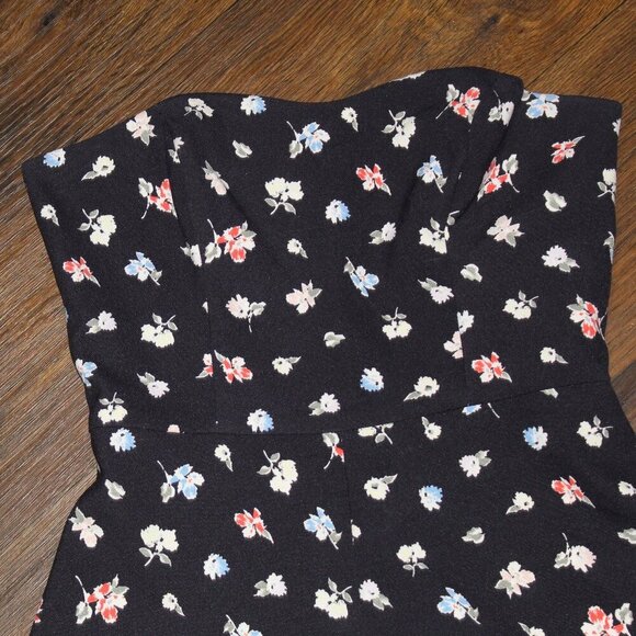French Connection Floral Sleeveless Romper Size 0 - Picture 6 of 10